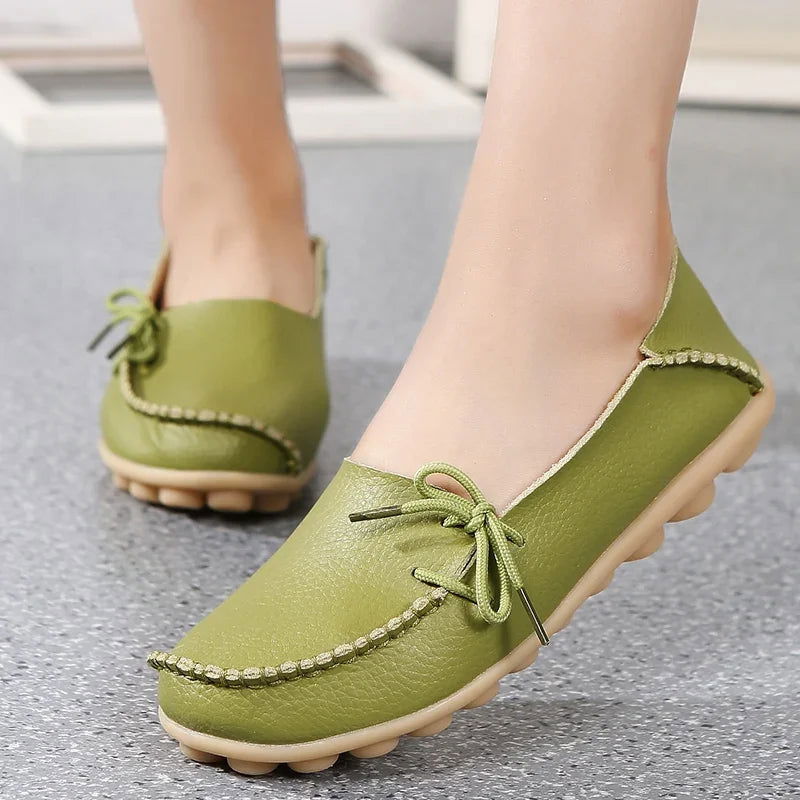 Mocassins Femme Chic avec Nœud Décoratif - Atelier Chaussure