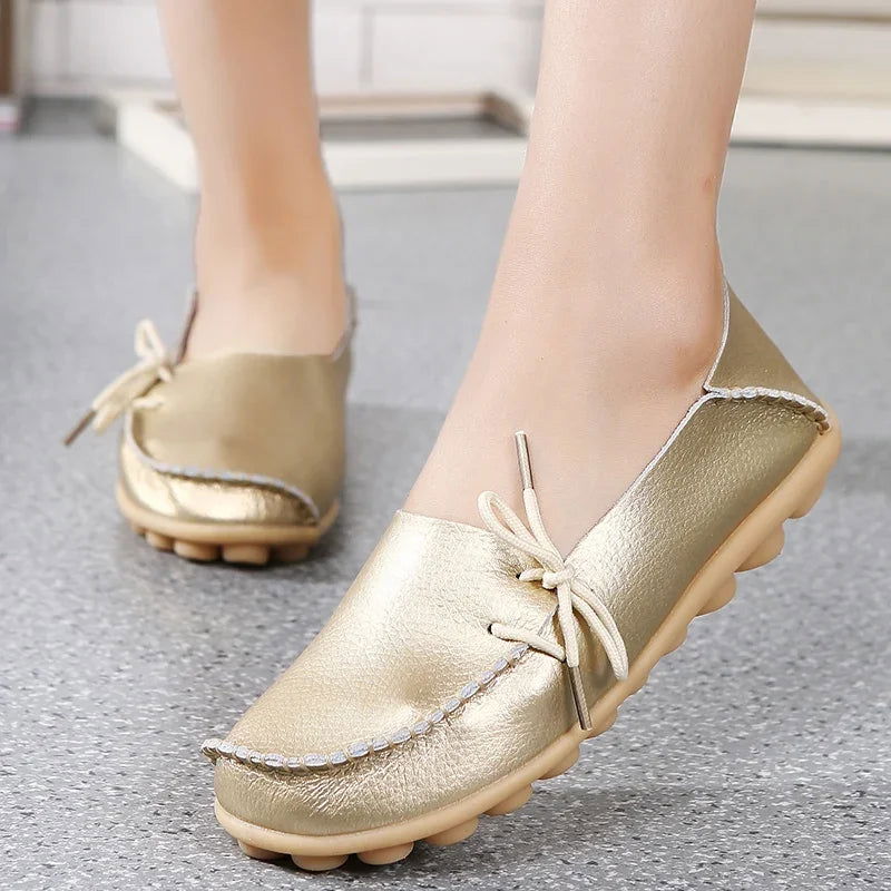 Mocassins Femme Chic avec Nœud Décoratif - Atelier Chaussure