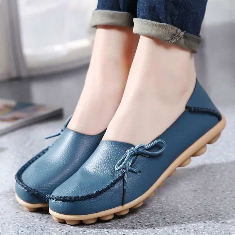 Mocassins Femme Chic avec Nœud Décoratif - Atelier Chaussure