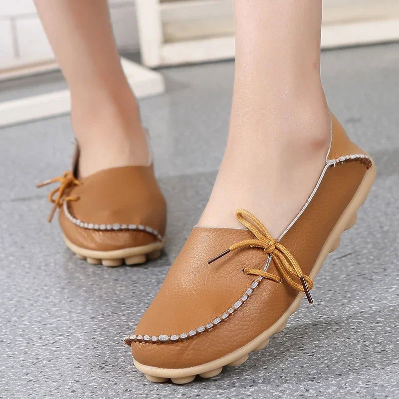 Mocassins Femme Chic avec Nœud Décoratif - Atelier Chaussure