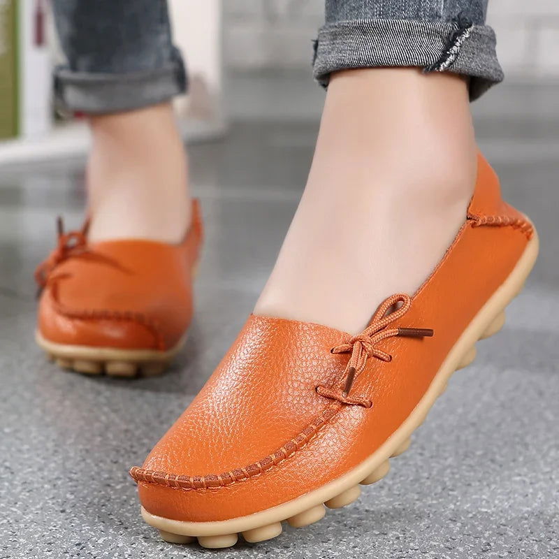 Mocassins Femme Chic avec Nœud Décoratif - Atelier Chaussure