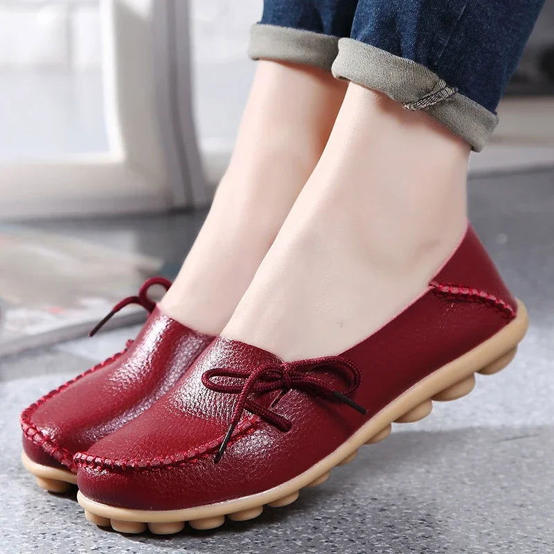 Mocassins Femme Chic avec Nœud Décoratif - Atelier Chaussure