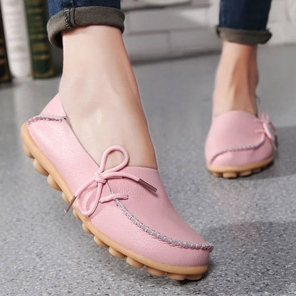 Mocassins Femme Chic avec Nœud Décoratif - Atelier Chaussure