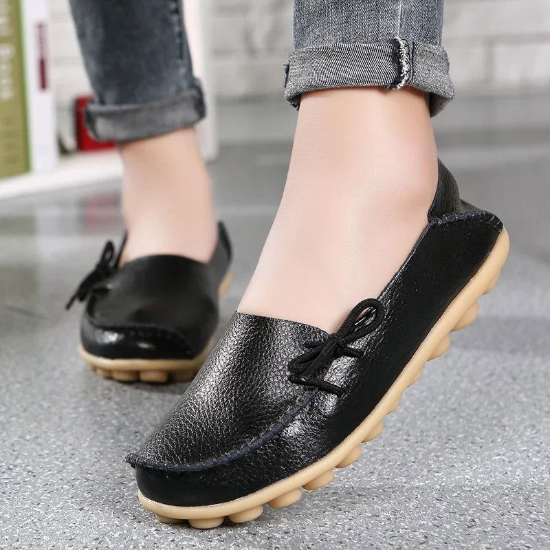 Mocassins Femme Chic avec Nœud Décoratif - Atelier Chaussure