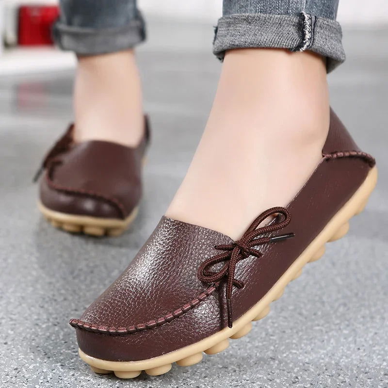 Mocassins Femme Chic avec Nœud Décoratif - Atelier Chaussure