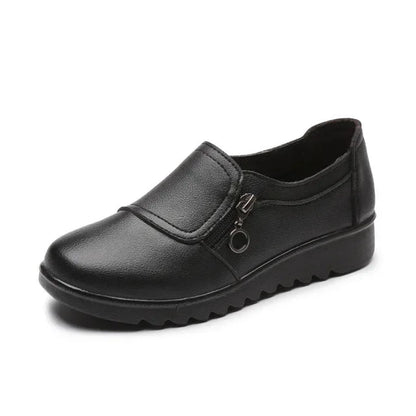 Mocassins Femme Confort à Fermeture Zippée - Atelier Chaussure