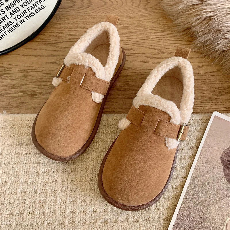 Mocassins Femme Doublés en Fourrure – Chaleur et Confort - Atelier Chaussure