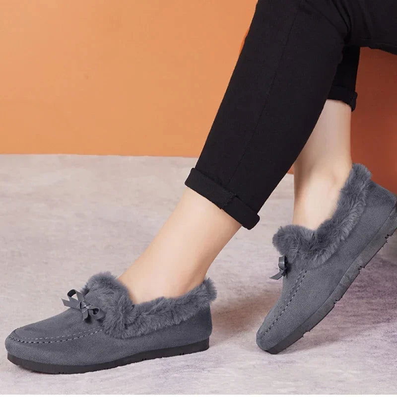 Mocassins Femme Hiver Doublés en Fourrure - Chaleur et Chic - Atelier Chaussure