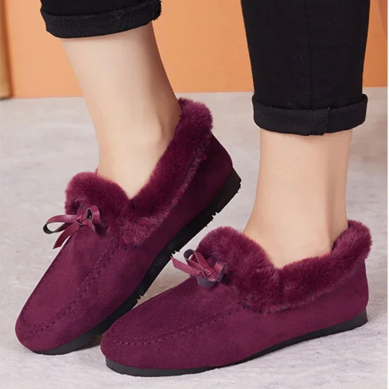 Mocassins Femme Hiver Doublés en Fourrure - Chaleur et Chic - Atelier Chaussure