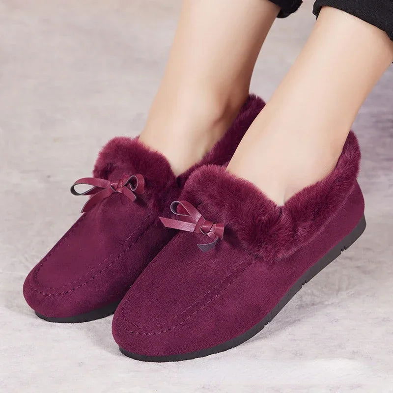 Mocassins Femme Hiver Doublés en Fourrure - Chaleur et Chic - Atelier Chaussure