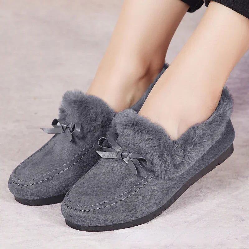 Mocassins Femme Hiver Doublés en Fourrure - Chaleur et Chic - Atelier Chaussure
