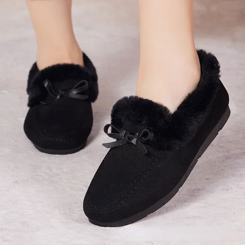 Mocassins Femme Hiver Doublés en Fourrure - Chaleur et Chic - Atelier Chaussure