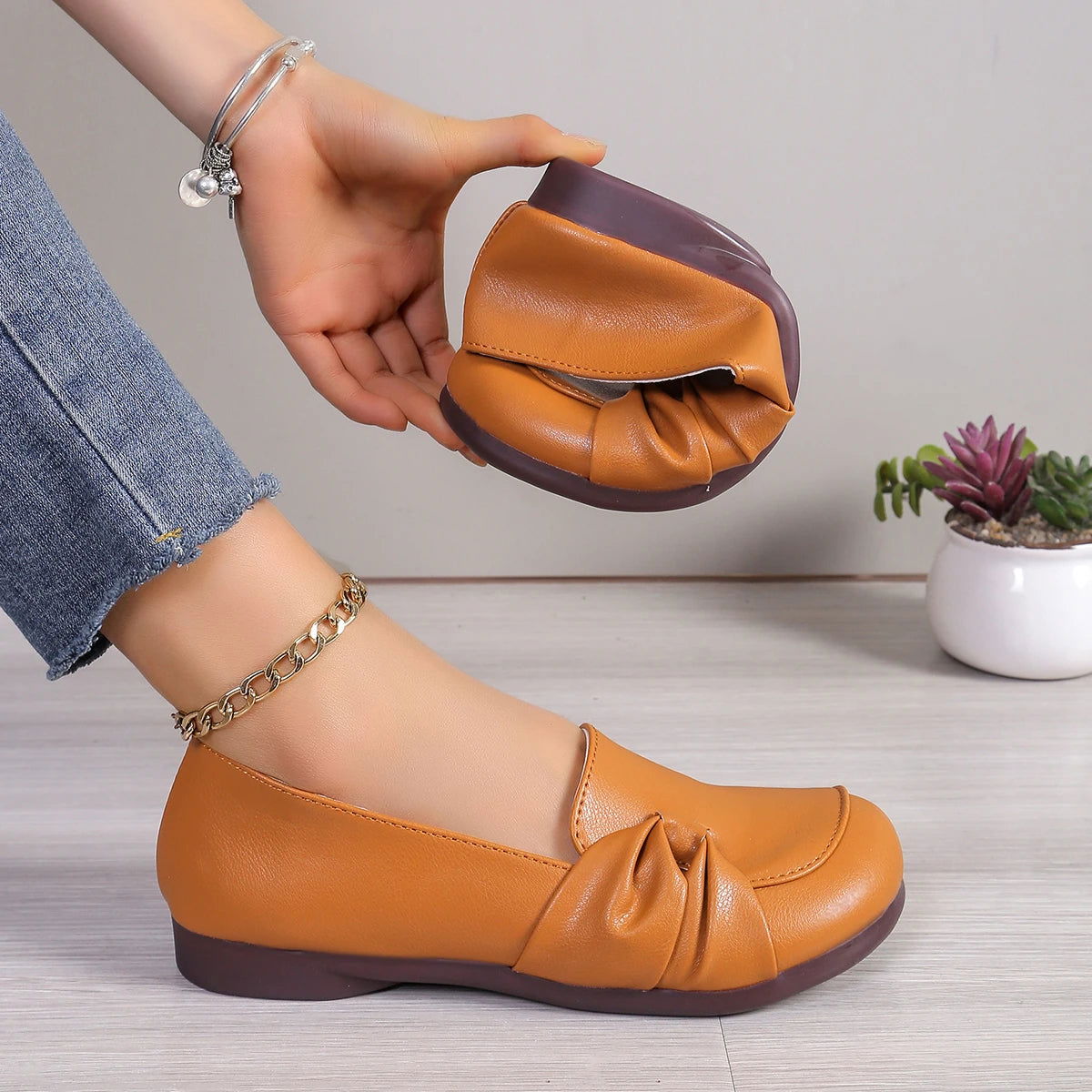 Mocassins Femme – Légère et Pratique - Atelier Chaussure