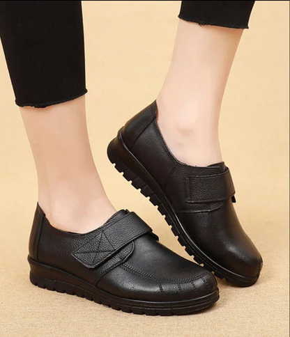 Mocassins Femme Noir à Scratch - Atelier Chaussure