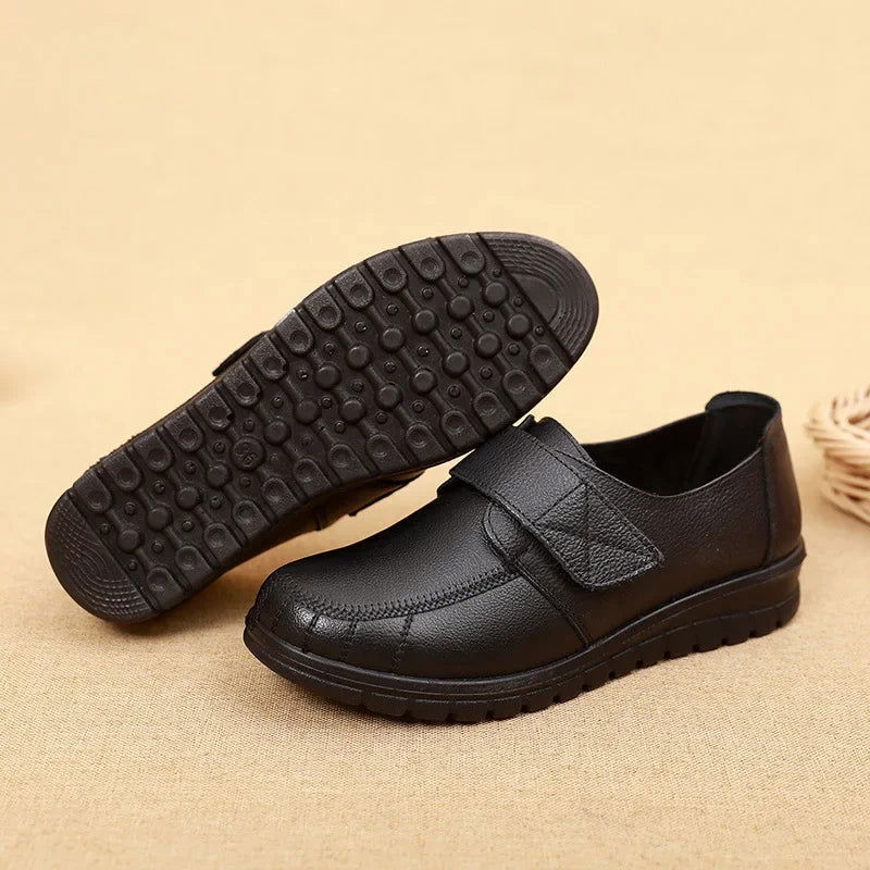 Mocassins Femme Noir à Scratch - Atelier Chaussure