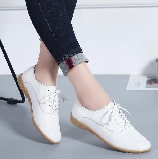 Mocassins Femme Respirants à Lacets - Atelier Chaussure