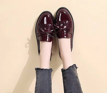Mocassins Femme Vernis avec Franges – Audace et Raffinement - Atelier Chaussure
