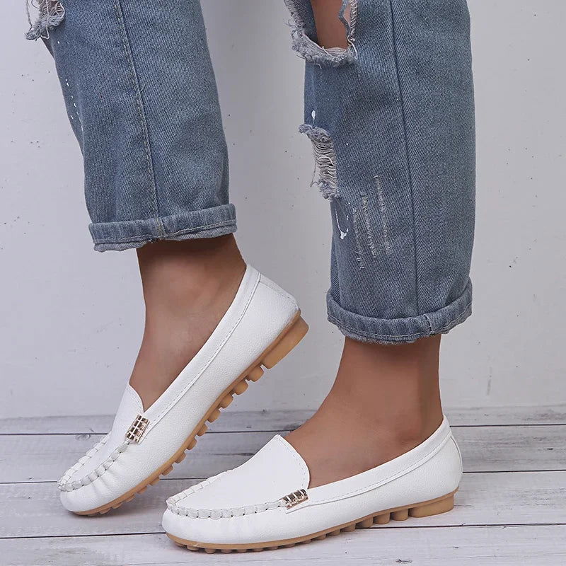 Mocassins Femme en Denim - Style Décontracté et Confort - Atelier Chaussure