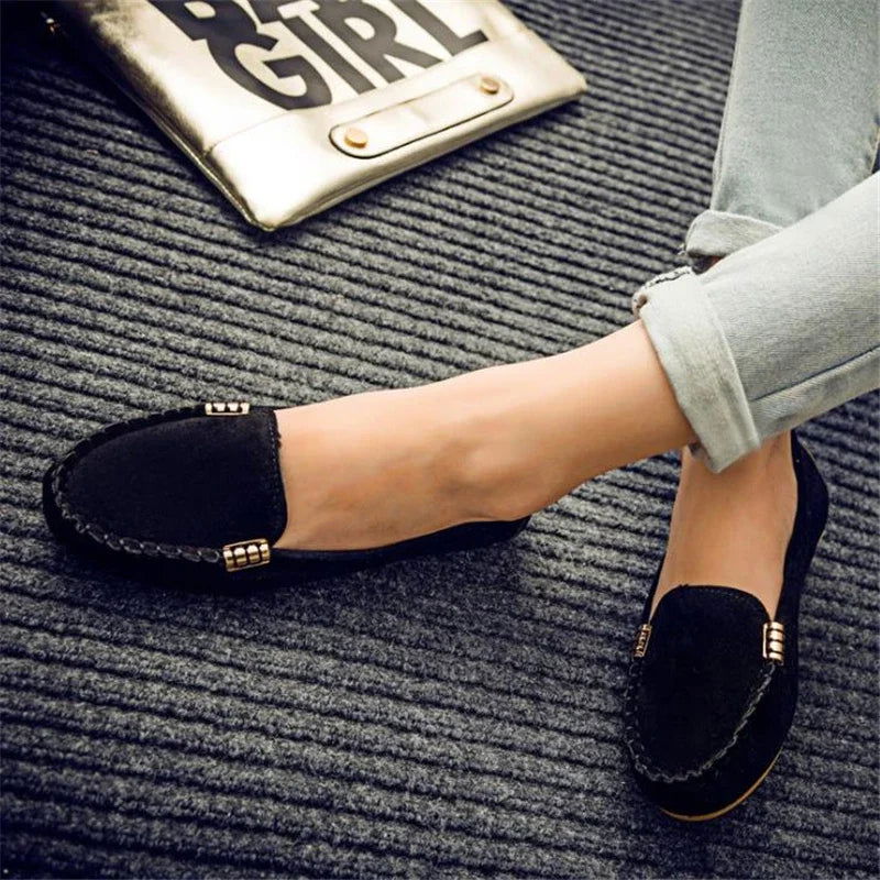 Mocassins Femme en Denim - Style Décontracté et Confort - Atelier Chaussure