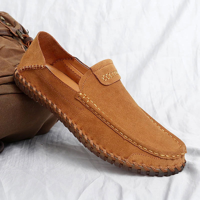 Mocassins Homme Casual en Daim Souple - Atelier Chaussure