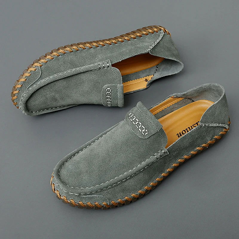 Mocassins Homme Casual en Daim Souple - Atelier Chaussure