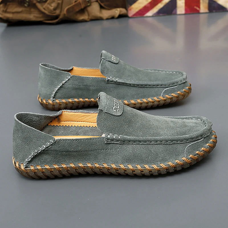 Mocassins Homme Casual en Daim Souple - Atelier Chaussure