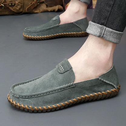 Mocassins Homme Casual en Daim Souple - Atelier Chaussure