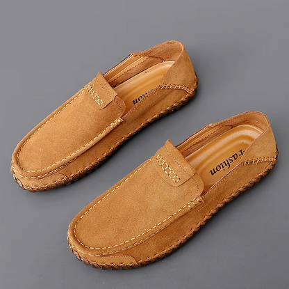 Mocassins Homme Casual en Daim Souple - Atelier Chaussure