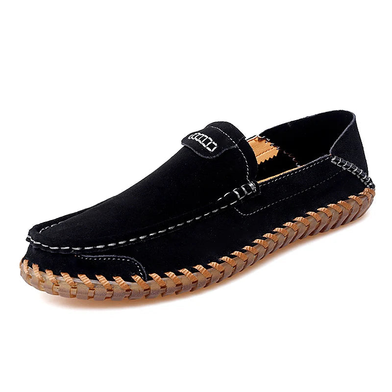 Mocassins Homme Casual en Daim Souple - Atelier Chaussure