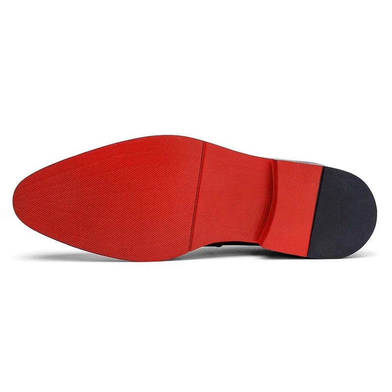 Mocassins Homme Classe avec Semelle Rouge - Style Luxe - Atelier Chaussure