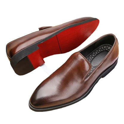 Mocassins Homme Classe avec Semelle Rouge - Style Luxe - Atelier Chaussure
