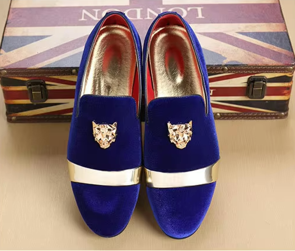 Mocassins Homme Prestige en Velours - Finitions Métalliques Modernes - Atelier Chaussure