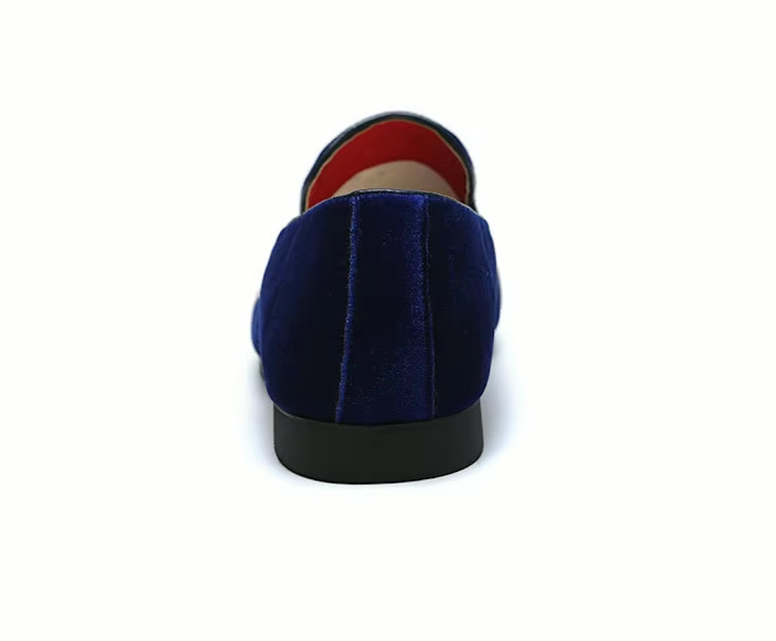 Mocassins Homme Prestige en Velours - Finitions Métalliques Modernes - Atelier Chaussure