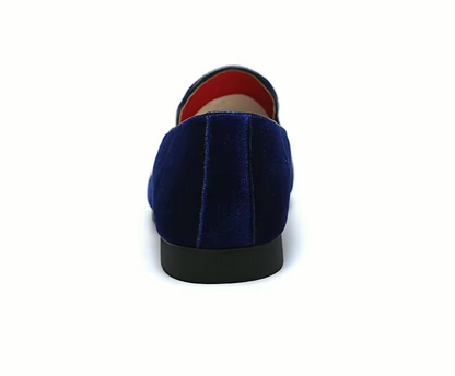 Mocassins Homme Prestige en Velours - Finitions Métalliques Modernes - Atelier Chaussure
