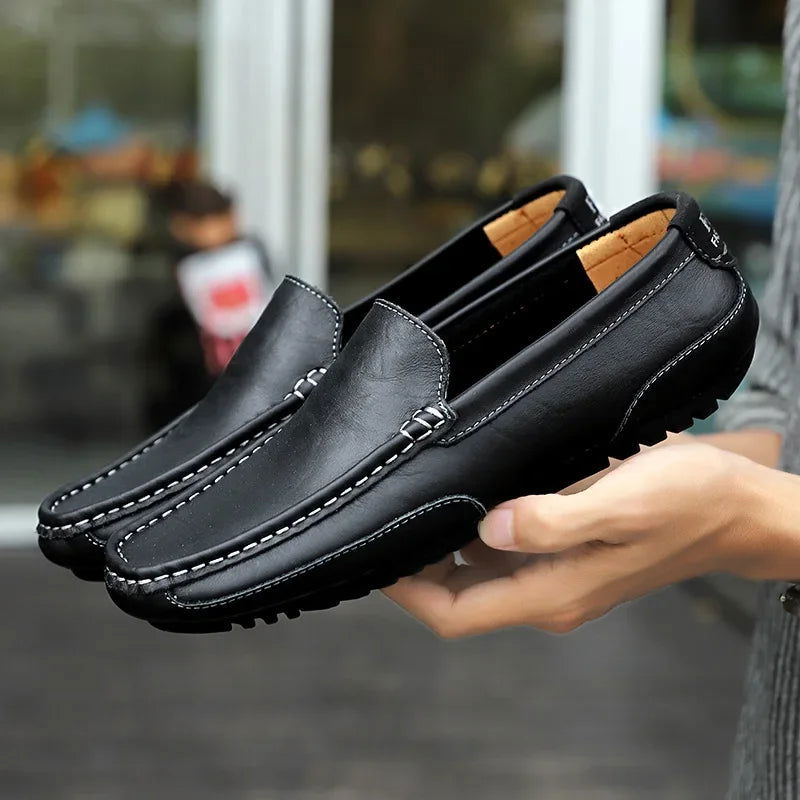 Mocassins Homme Urbain en Cuir Souple - Atelier Chaussure