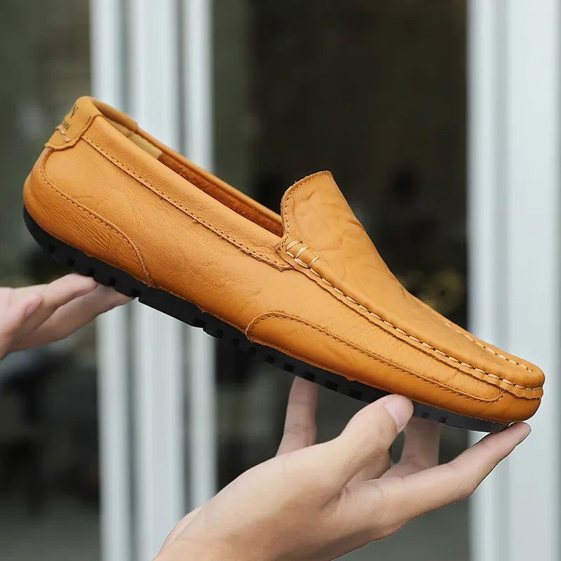 Mocassins Homme Urbain en Cuir Souple - Atelier Chaussure