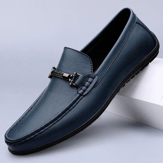 Mocassins Homme en Cuir Chic - Détail Métallique Raffiné - Atelier Chaussure