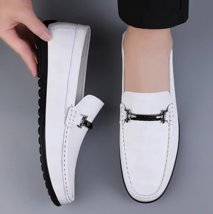 Mocassins Homme en Cuir Chic - Détail Métallique Raffiné - Atelier Chaussure