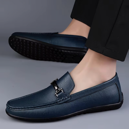 Mocassins Homme en Cuir Chic - Détail Métallique Raffiné - Atelier Chaussure