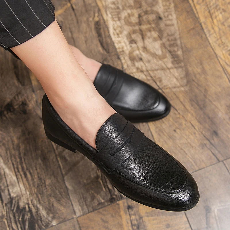 Mocassins Homme en Cuir Grainé - Confort et Style - Atelier Chaussure