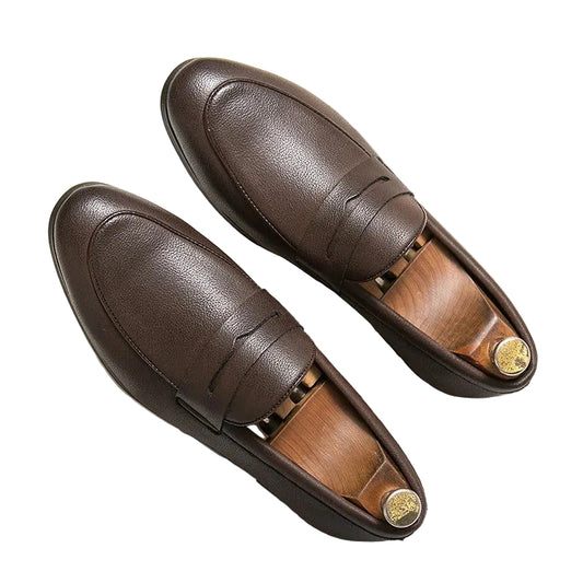 Mocassins Homme en Cuir Grainé - Confort et Style - Atelier Chaussure