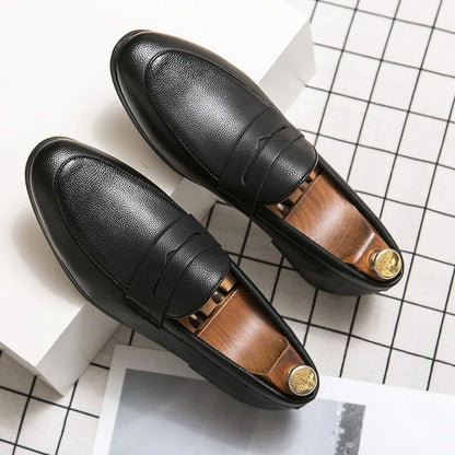 Mocassins Homme en Cuir Grainé - Confort et Style - Atelier Chaussure