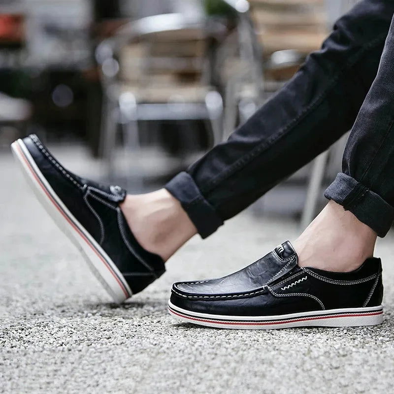 Mocassins Homme en Cuir Sportif Classe - Atelier Chaussure