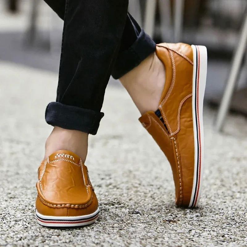 Mocassins Homme en Cuir Sportif Classe - Atelier Chaussure