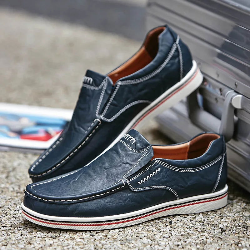Mocassins Homme en Cuir Sportif Classe - Atelier Chaussure