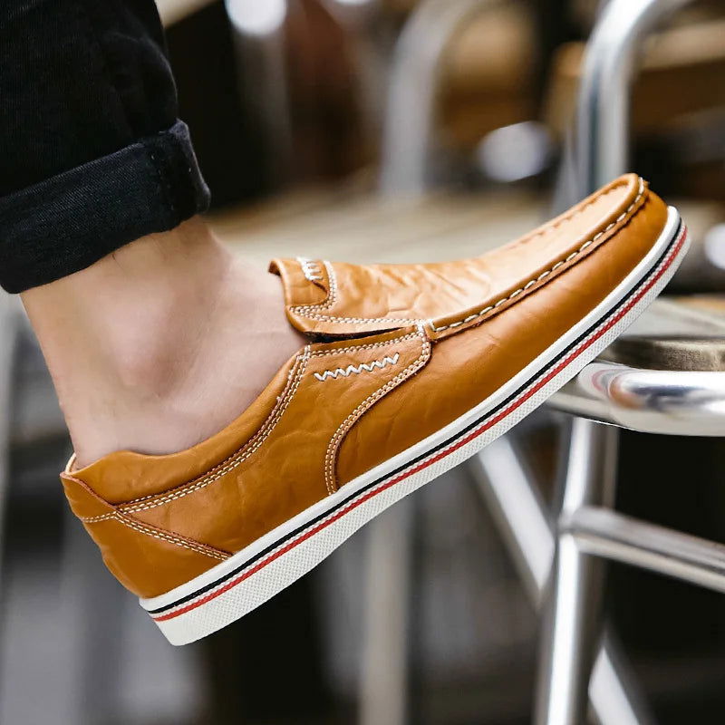 Mocassins Homme en Cuir Sportif Classe - Atelier Chaussure