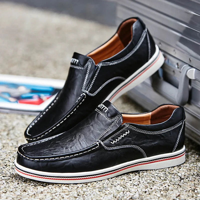 Mocassins Homme en Cuir Sportif Classe - Atelier Chaussure