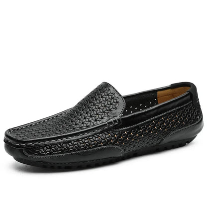 Mocassins Homme en Cuir Tressé - Confort et Polyvalence - Atelier Chaussure