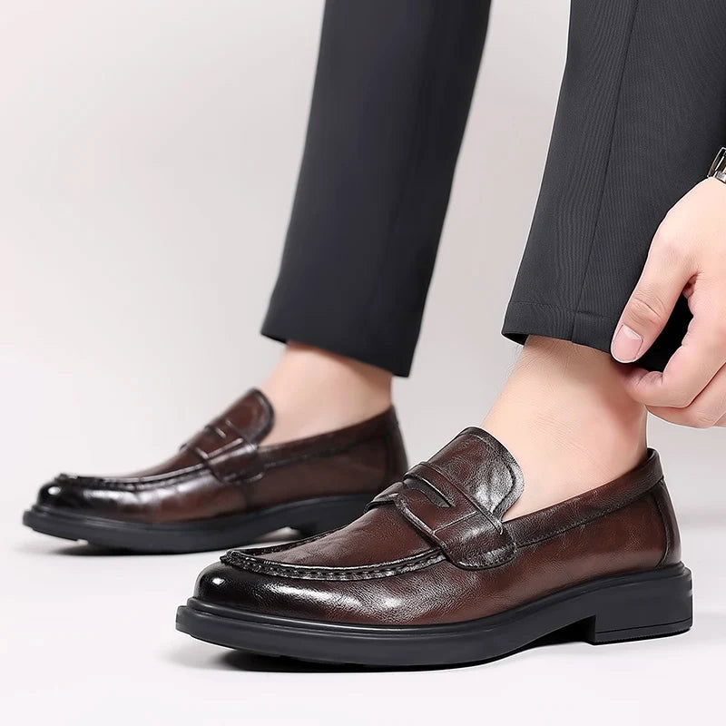 Mocassins Homme en Cuir Verni - Atelier Chaussure