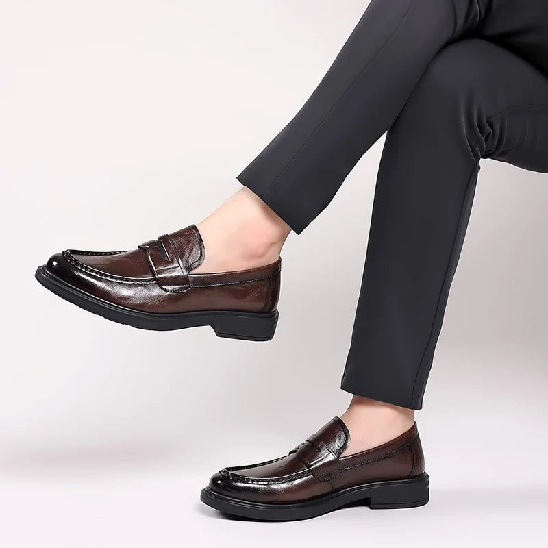 Mocassins Homme en Cuir Verni - Atelier Chaussure